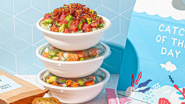 To-go poke bowls 