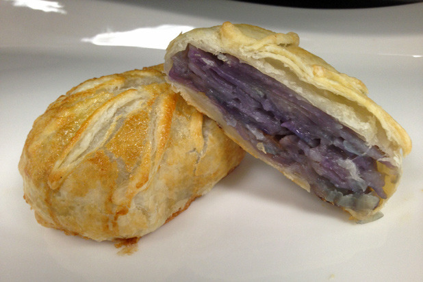 Purple Potatoes in Puff Pastry