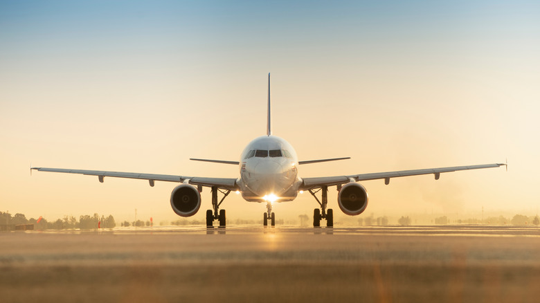 Airplane on runway