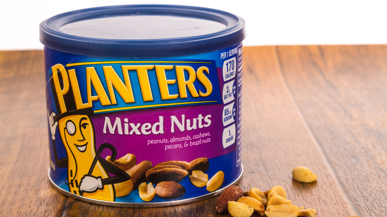 A can of Planters nuts