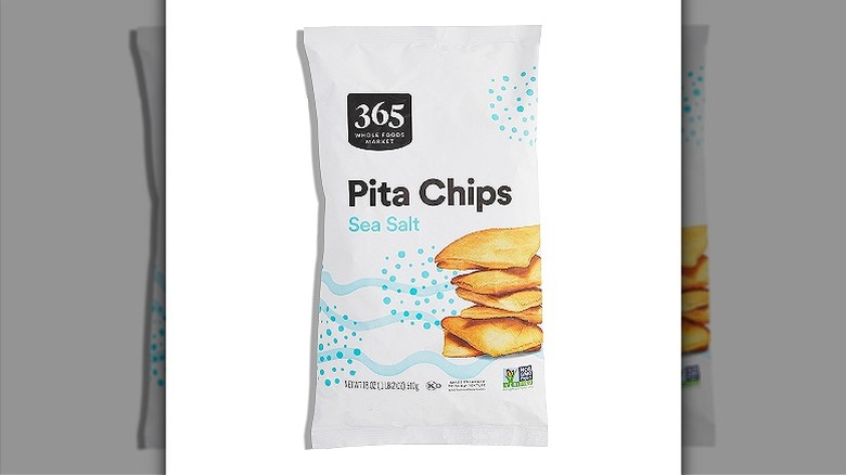 bag of Whole Foods pita chips