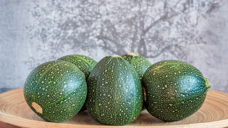 Plate of eight ball zucchini