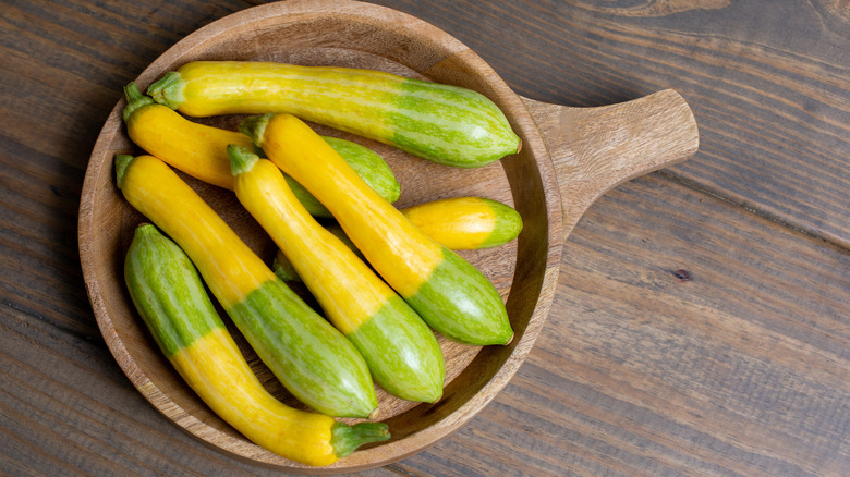 Platter of zephyr squash