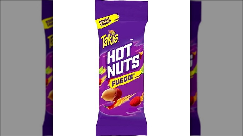 A bag of Takis Hot Nuts