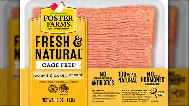 Cage-free ground chicken breast package