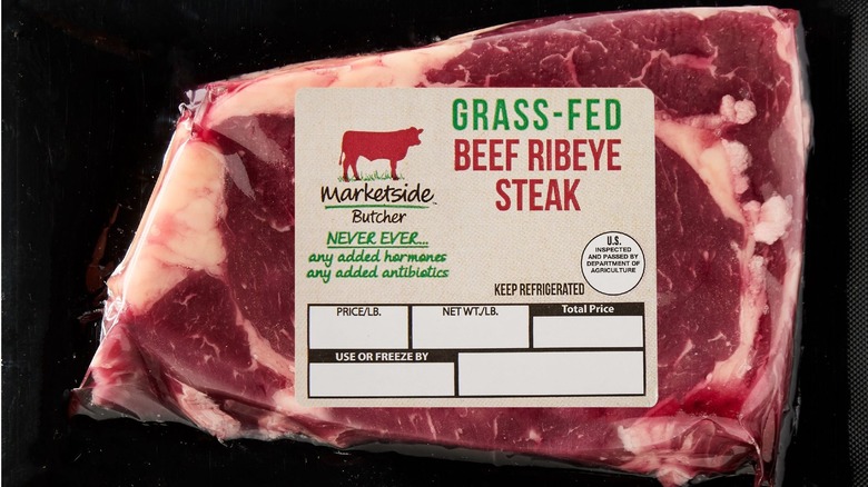 Grass-fed ribeye steak package