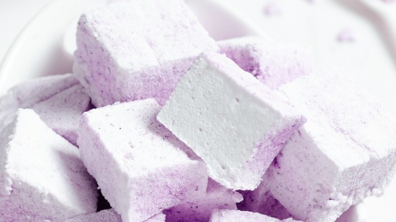 Violet marshmallows