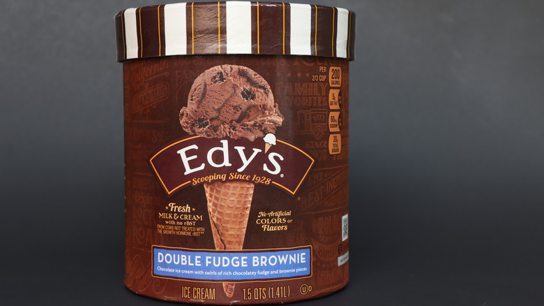 Edy's double fudge brownie ice cream