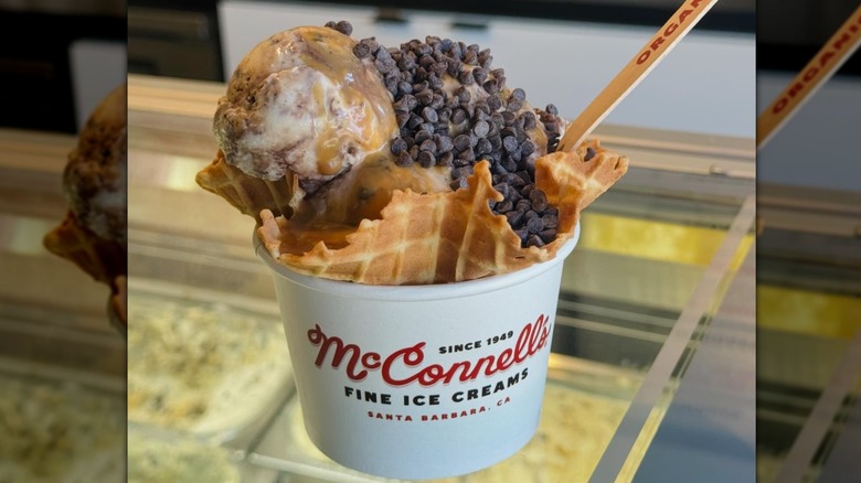McConnell's ice cream sundae