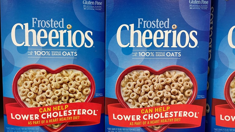 Frosted Cheerios in grocery aisle