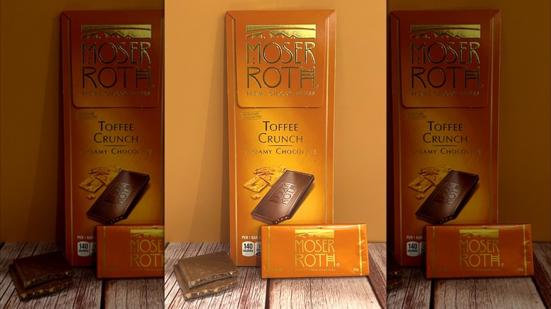 Moser-Roth Toffee Crunch chocolate bar