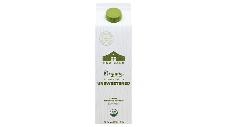 Carton of New Barn Organics Almond Milk