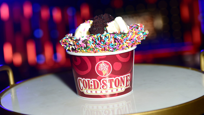 Cold Stone Creamery sundae