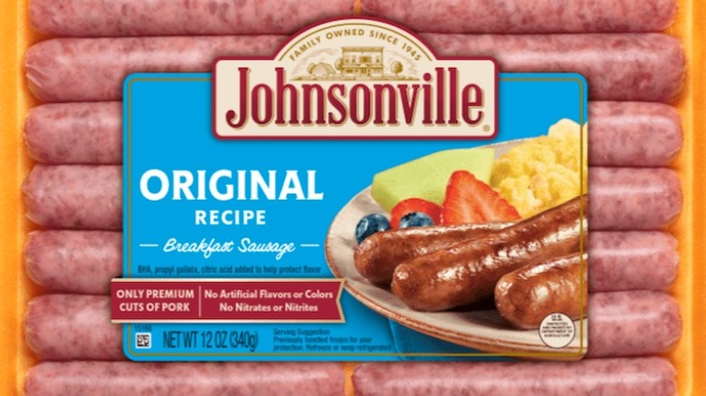 package of Johnsonville Original Recipe Sausage Links