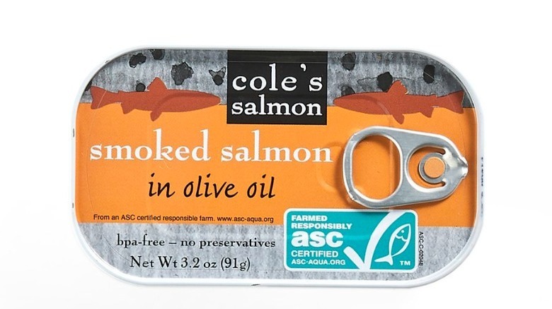 Cole's canned smoked salmon