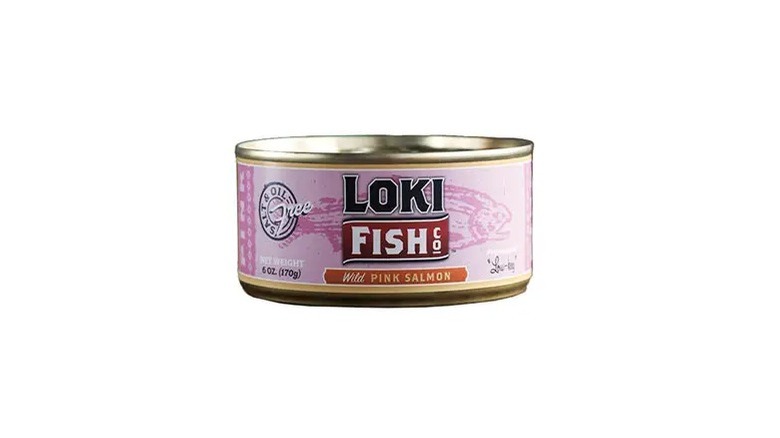 Can of wild pink salmon