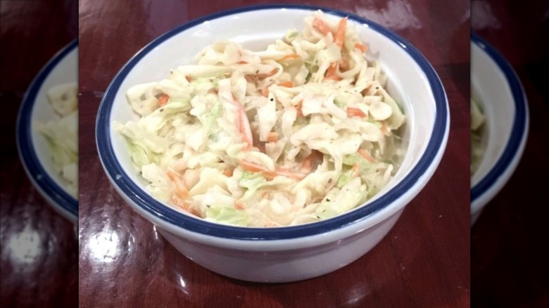 Bowl of Red Lobster coleslaw