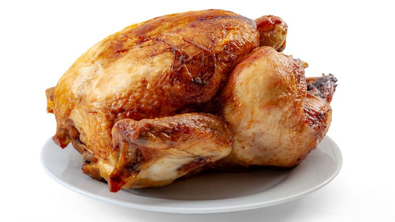 Whole roasted chicken