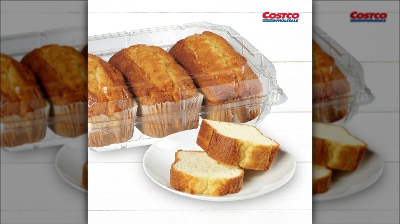 Slices of butter pound cake