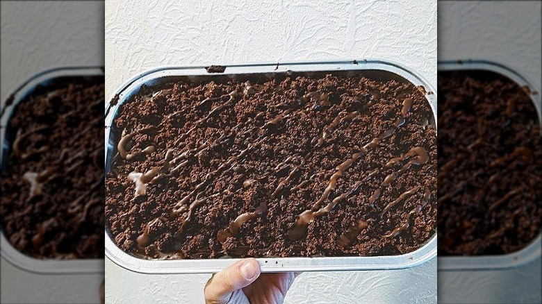 Tray of fudge brownies