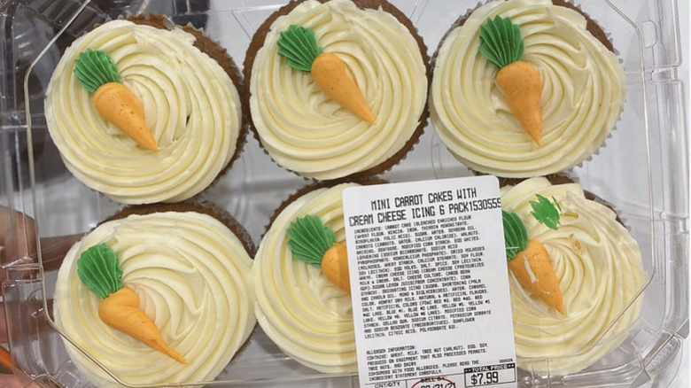 Package of carrot mini cakes