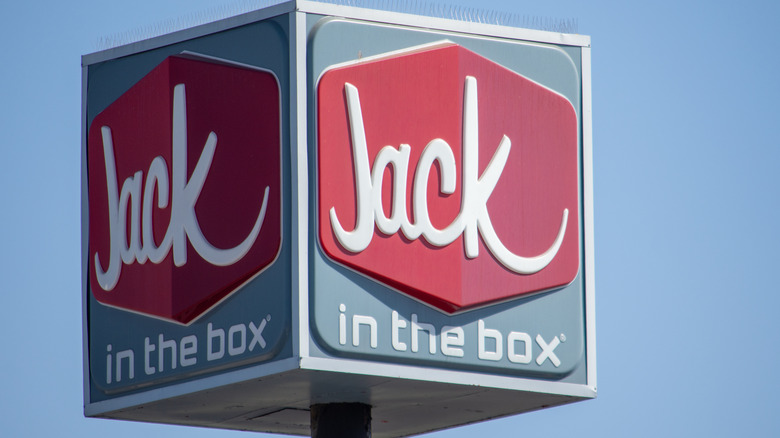 Jack in the Box sign outside