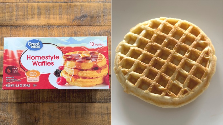 Great Value waffle and box