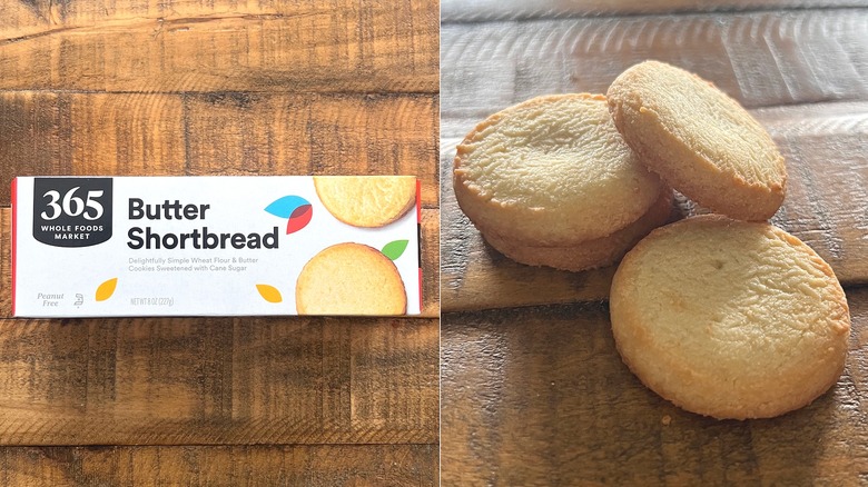 Round shortbread cookies