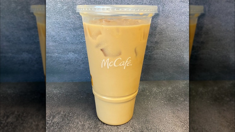 McDonald's iced caramel coffee