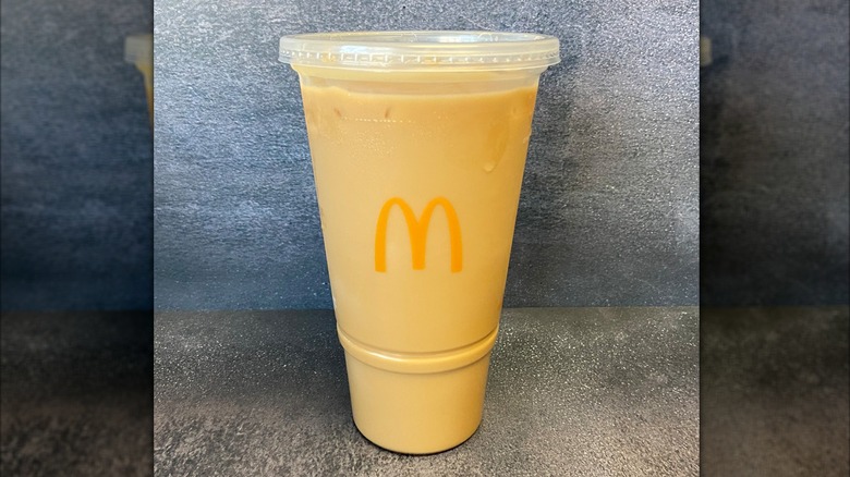 McDonald's iced French vanilla coffee