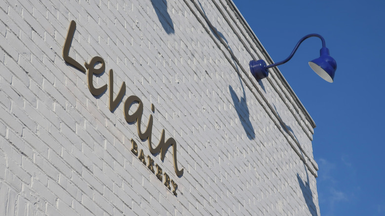 Levain Bakery logo on wall