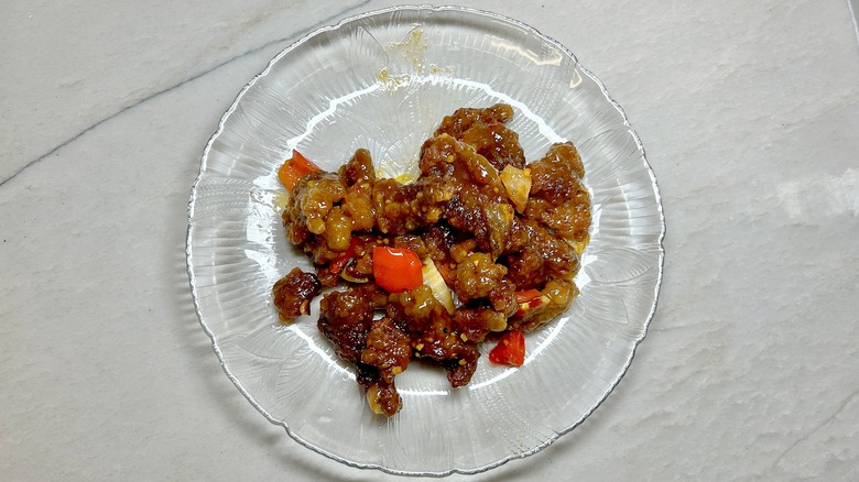 Beijing Beef on a plate