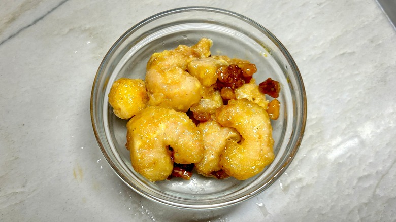 Honey Walnut Shrimp in a bowl