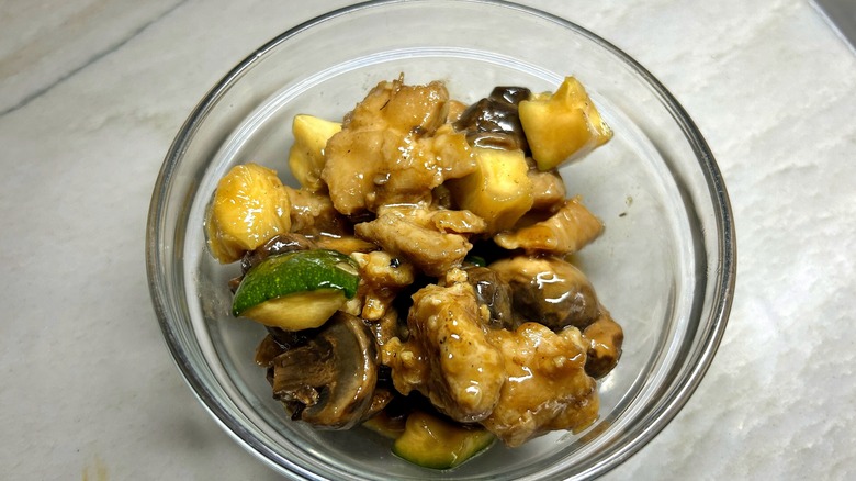 Mushroom Chicken in a bowl