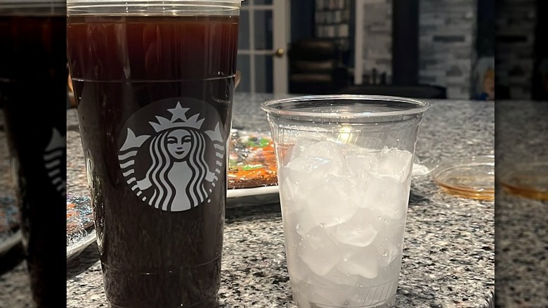 Starbucks Iced Coffee extra ice