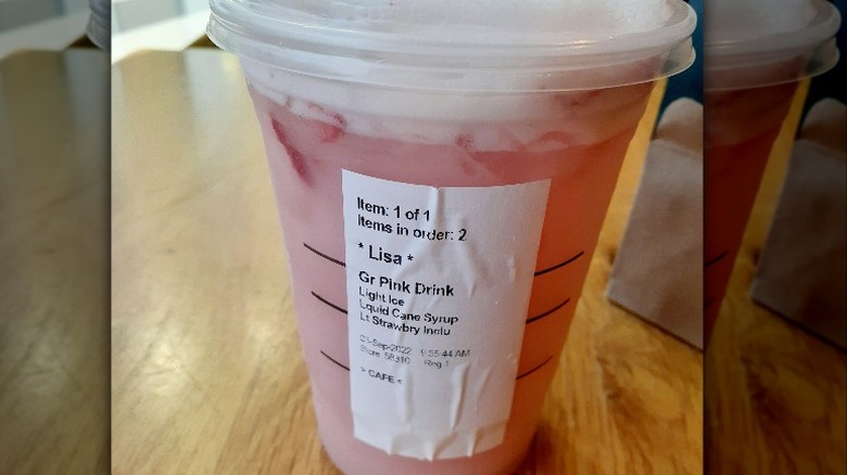Starbucks Pink Drink Refreshers beverage