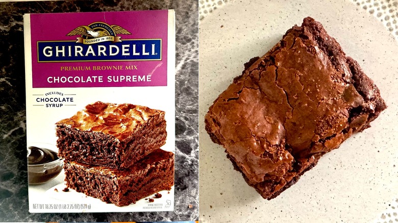 Ghirardelli brownie and mix