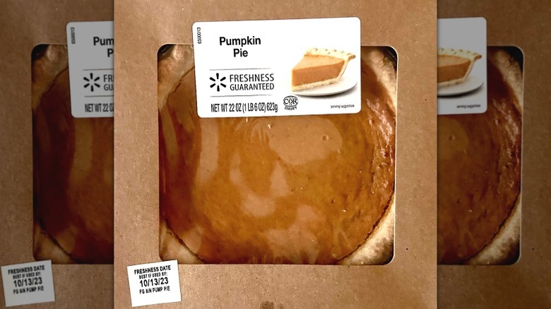 Walmart Pumpkin Pie box