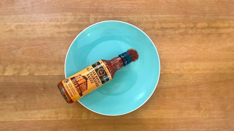 Peter Luger Steak Sauce blue bowl