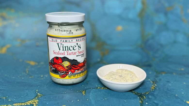 Vince's tartar sauce jar