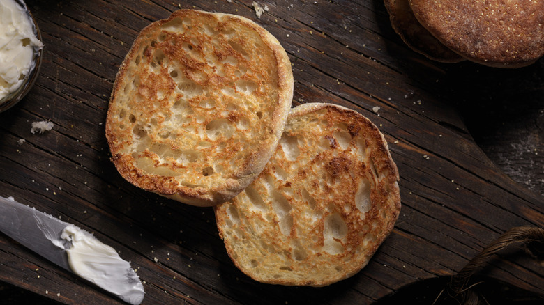 toasted English muffins