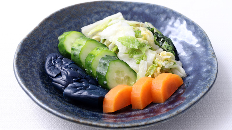 tsukemono pickled Japanese vegetables