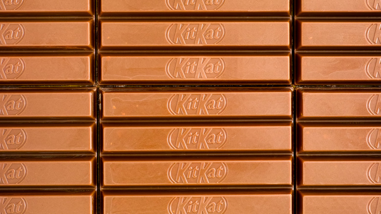 kitkats stacked on top of each other