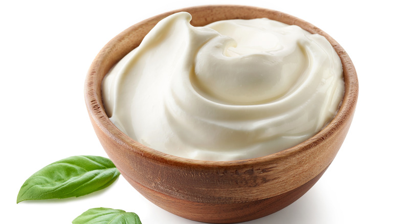 Bowl of greek yogurt