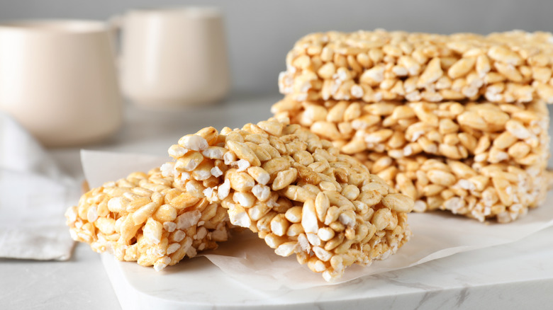 Rice Krispies treats on board