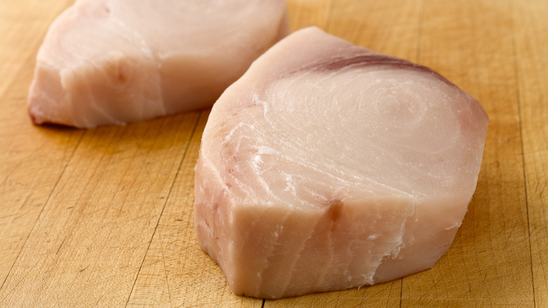 raw swordfish filets