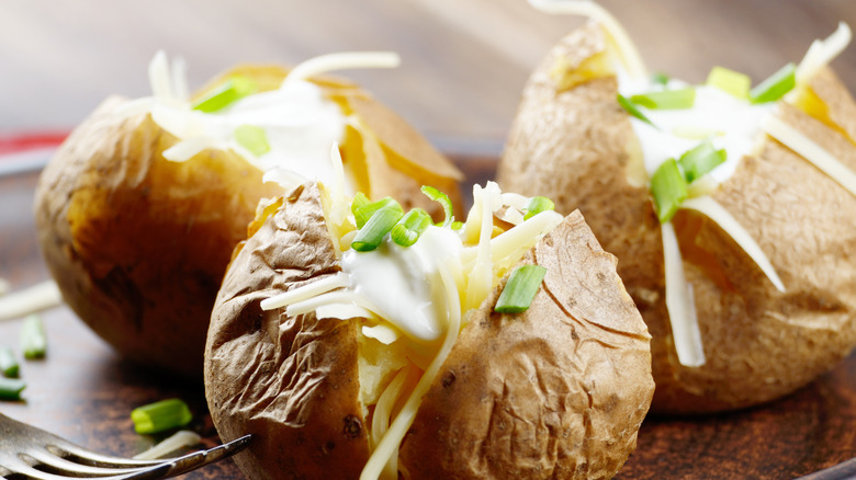 Loaded baked potatoes