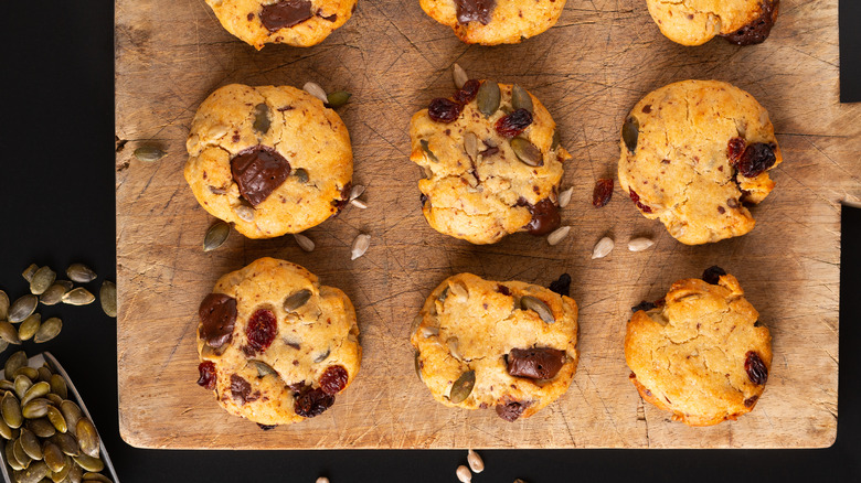 Cookies with trail mix