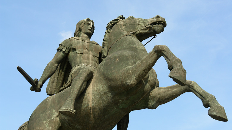 Statue of Alexander the Great in Macedonia