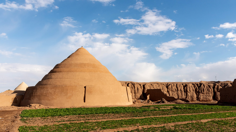 Traditional yakhchal dome in Iran